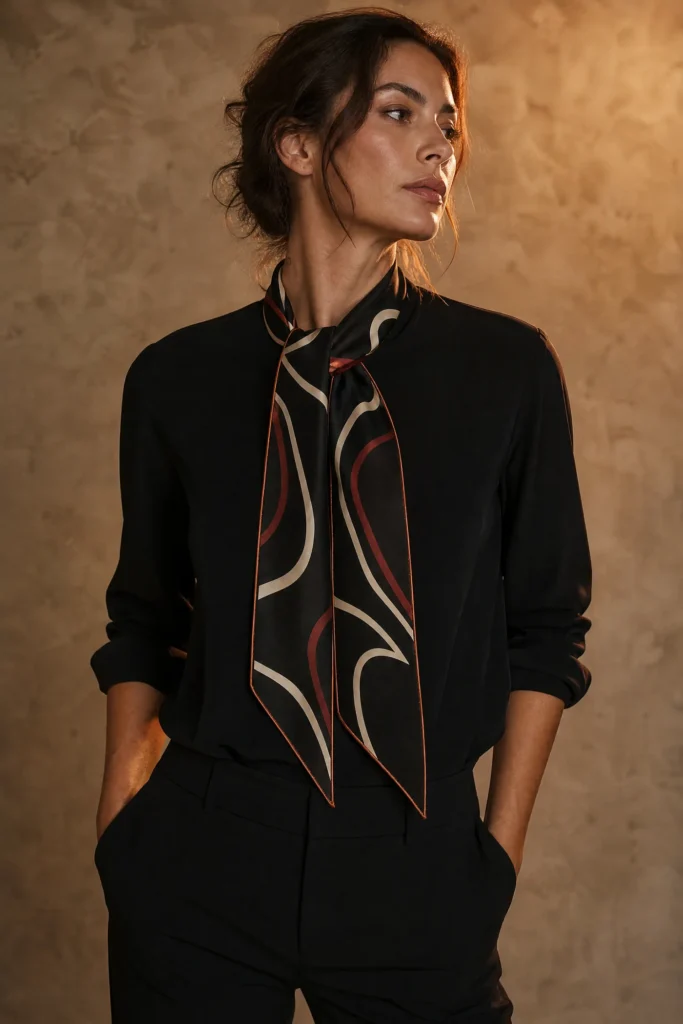 Afterhours Line Neckerchief styled view