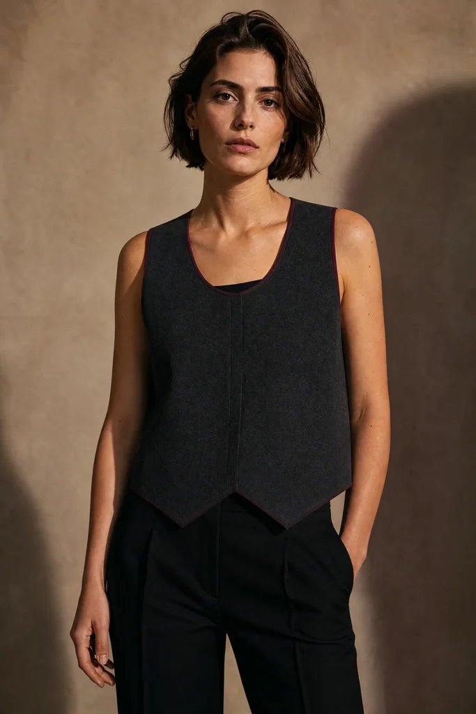 Afterhours Split-Back Vest styled view