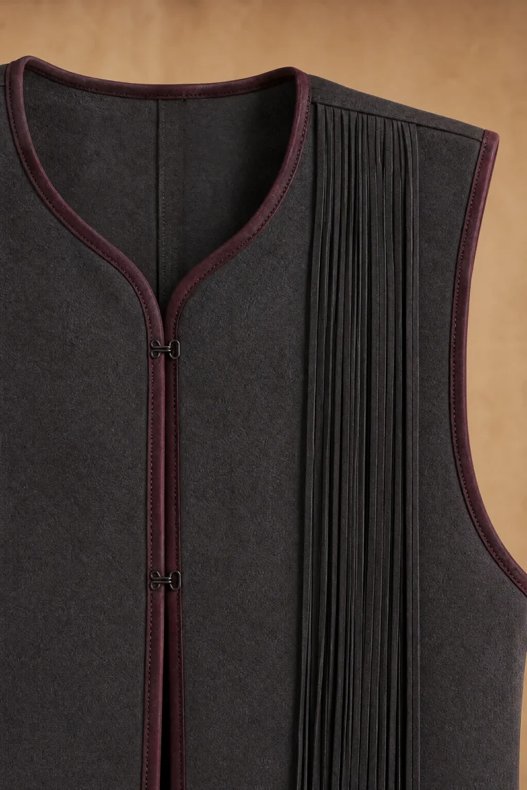 Tethered Edge Vest design detail