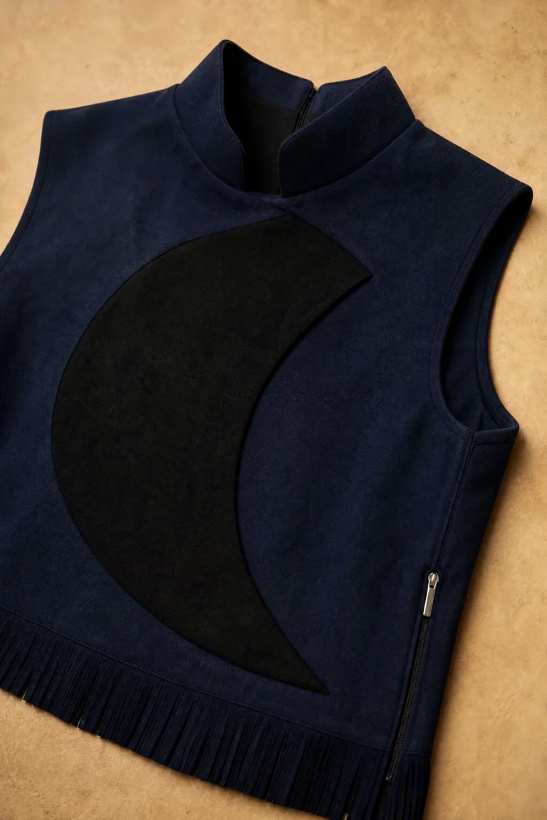 Moonshift Fringe Vest design detail