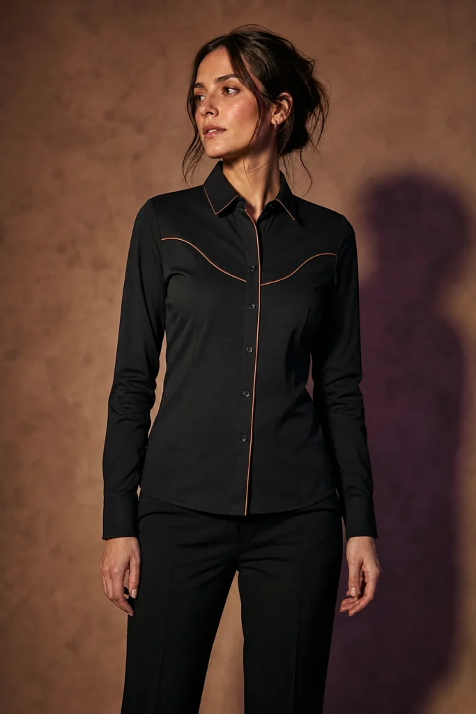 Nighttrain Contrast Shirt styled view