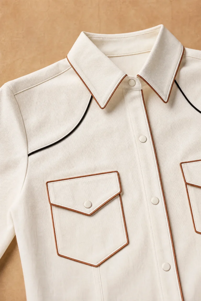 Copperline Western Shirt design detail