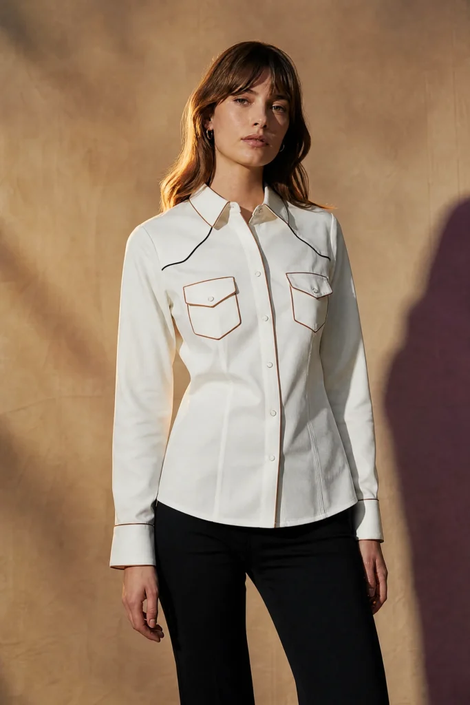 Copperline Western Shirt styled view